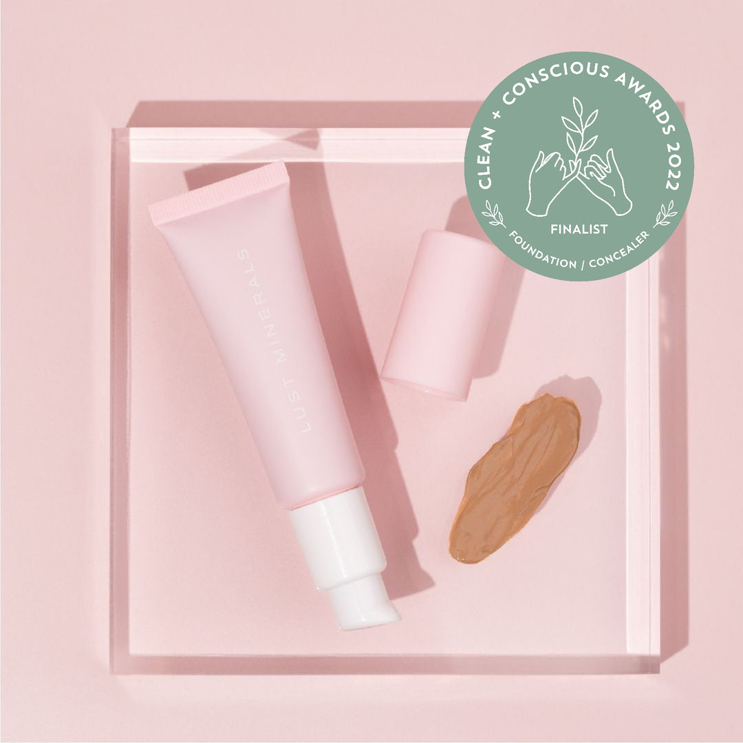 Lust Minerals Smooth Mineral Glow Foundation is a finalist in the Clean + Conscious Awards 2022!