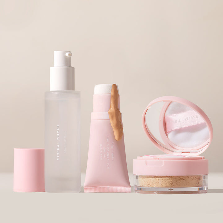 3 Step Pro Finish Dewy Makeup Bundle - Normal/Dry/Mature Skin