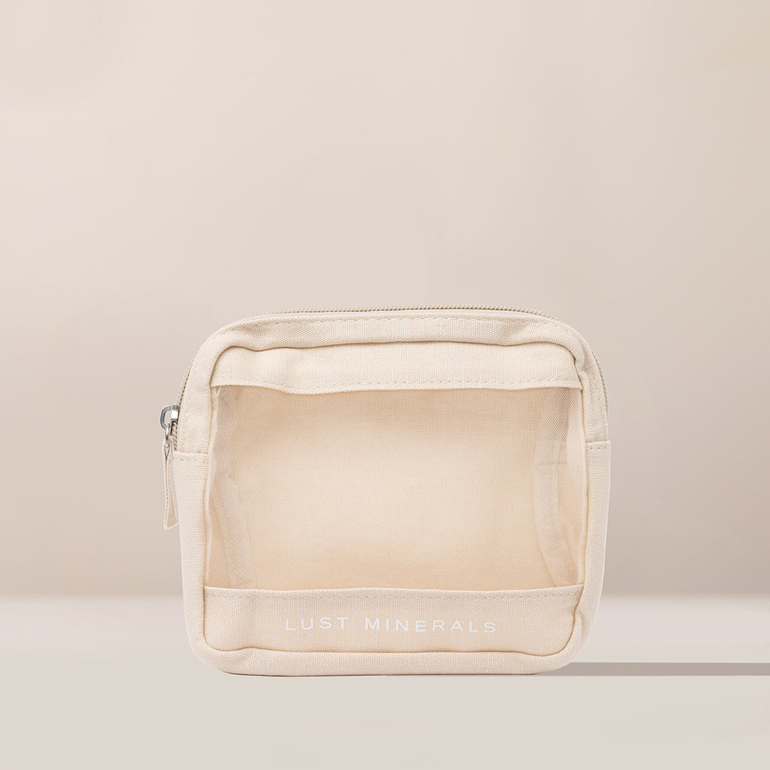Beige Beauty Bag