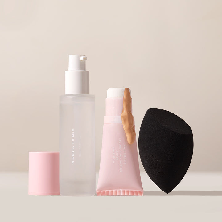 2 Step Pro Finish Liquid Foundation Makeup Bundle - Normal/Dry/Mature Skin