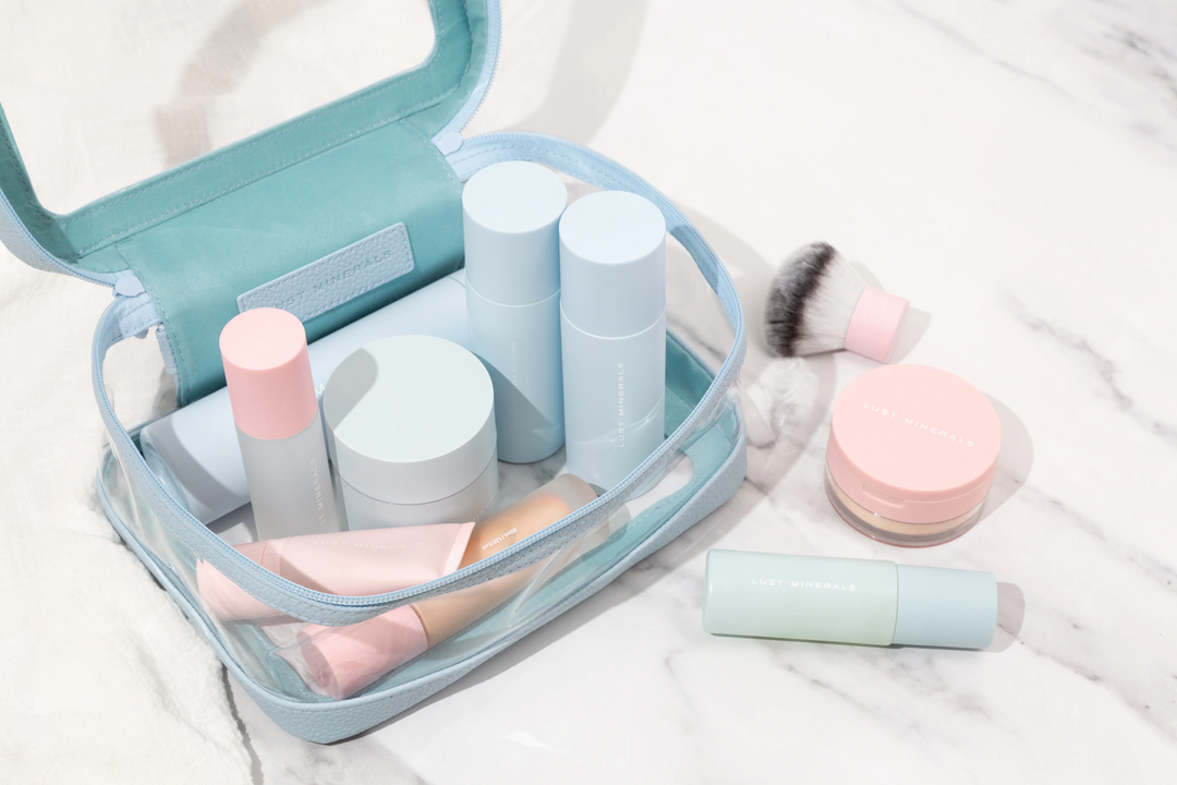 Blue Clear Cosmetic Case - PERFECTLY IMPERFECT
