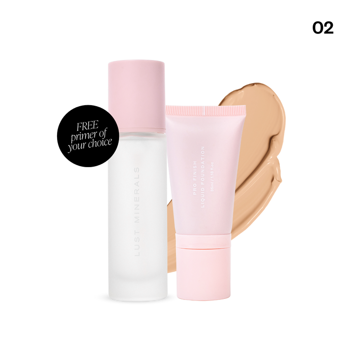 Pro Finish Liquid Foundation & Free Full Size Primer Duo