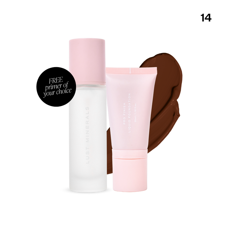 Pro Finish Liquid Foundation & Free Full Size Primer Duo