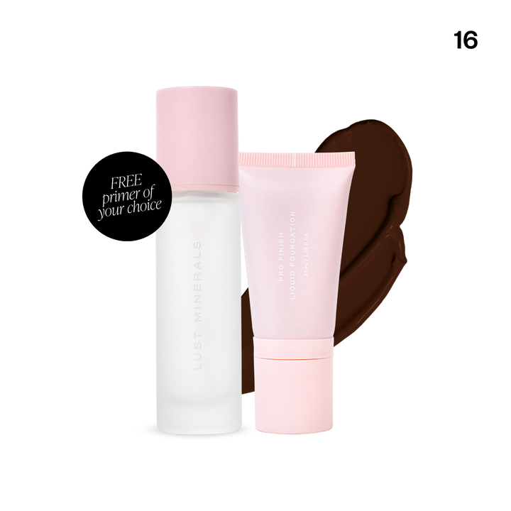 Pro Finish Liquid Foundation & Free Full Size Primer Duo