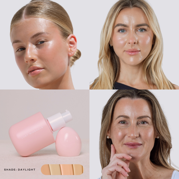 Skin Sync Foundation colour-adapting technology demonstration. Viral new foundation  Shade Daylight 