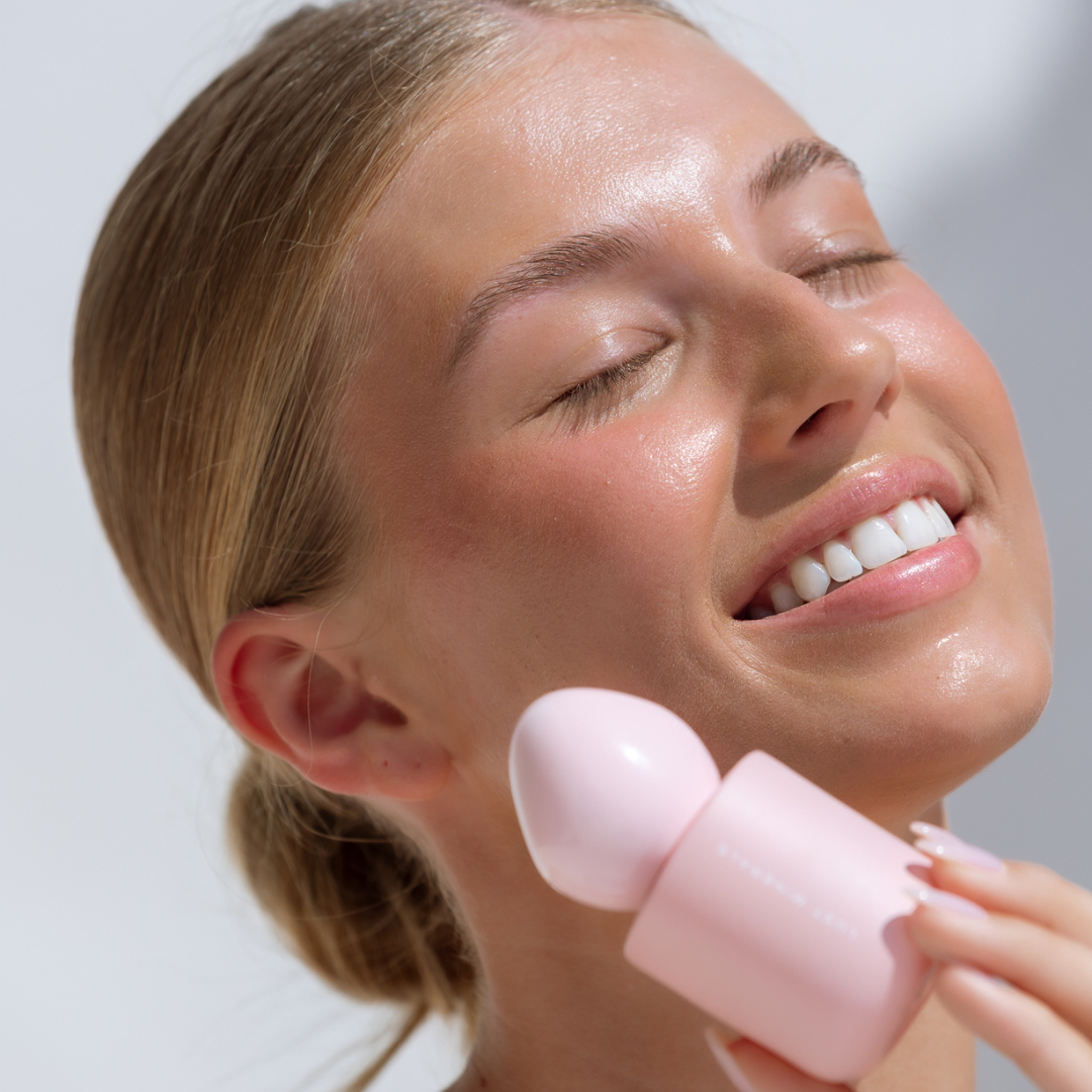 Skin Sync Foundation colour-adapting technology demonstration
