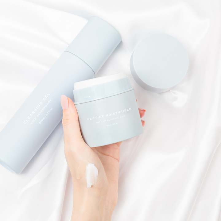 Superfood Gel Cleanser and Peptide Moisturiser 