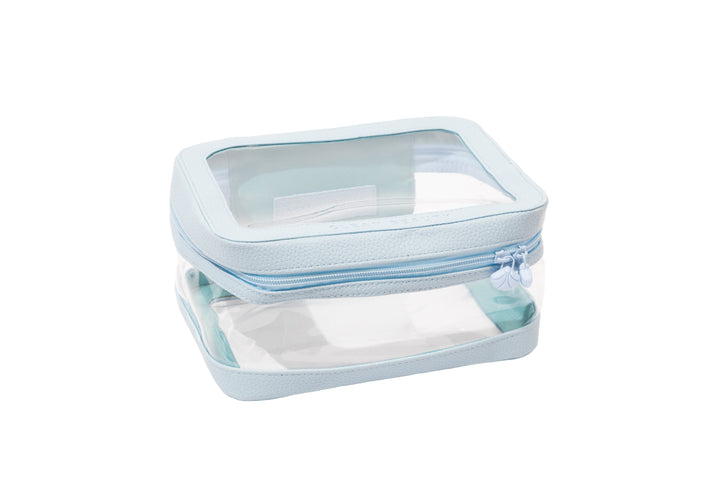 Blue Clear Cosmetic Case